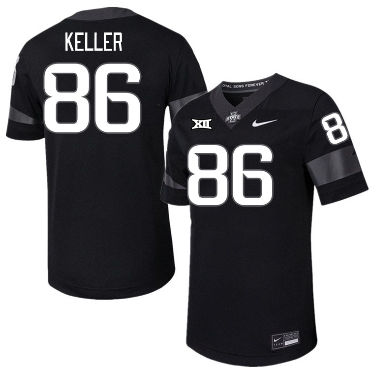 Men #86 Andrew Keller Iowa State Cyclones College Football Jerseys Stitched-Black